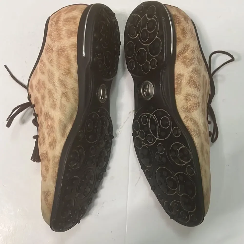 FOOTJOY GOLF TAILORED COLLECTION CHEETAH SPIKELESS‎ GOLF SHOES SIZE 7M